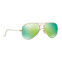 RayBan aviator metal sunglasses for unisex couples in gold 62 auksas