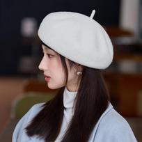 Retro Woolen Beret, Windproof and Warm In Autumn and Winter, Literary and Artistic Painter Hat One Size