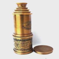 Marine Nautical Antique Vintage Solid Brass Pirate Spyglass Telescop M aero