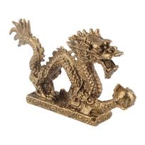 Brass Good Luck Dragon Ornaments Craft Home Office Desktop Decorations Collection Gift