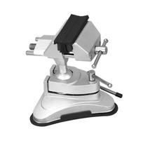 Bench Base Table Top Vise with Suction Cup Base Aluminum Alloy 360 Degree Rotation Head Woodworking Benches Vise