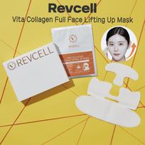 [Revcell] Vita Kolageno Kėlimo Kaukė Visam Veidui 1 Dėžutė (5 Lakštai)