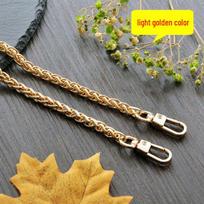 Grandininis pakabukas Peties krepšio dirželis - Lengvas metalinis įstrižai nešiojamas aksesuaras su sagtimi 130cm (with two buckles) black