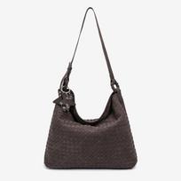 Women's Large Capacity Hand-Woven Suede Velvet Tote - Versatile Crossbody & Shoulder Bag for Autumn/Winter šokoladas