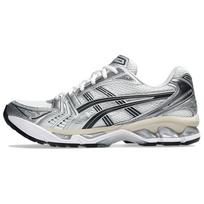 ASICS Gel Kayano 14 žemi GEL amortizuojantys Gel laisvalaikio bėgimo bateliai Unisex Sidabriniai Balti sportbačiai 1203A537-110 40