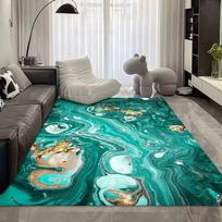 Nordic Room Decoration Aesthetic Carpet Living Room Modern Non-slip Rug Washable Bedroom Coffee Tables Mat Large Room Rugs 60*90cm