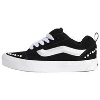 Vans Knu Skool Support Low top Skateboard Shoes Unisex Black White Sneakers VN000E9XBLA 36 juoda balta spalva