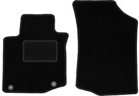 Black front mats for: Citroen C1 I hatchback (2005-2014)
