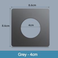 With Outlet Hole Wall Blank Panel With Rubber Pad Decorative Cover  Network Cable 4cm pilka
