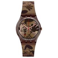 SWATCH Unisex 34mm Coffee Watch SO28Z701 SO28Z701 Coffee Watch Dial black