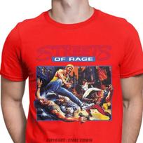 Men Streets Of Rage T Shirts Retro Axel Golden Axe Blaze Fighting Game Cotton Tees TShirts Camisas Hombre S