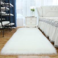 Imitation Lamb Wool Plush Carpet Mat - Pure Color Indoor Blanket for Bedroom or Display Stand 40x40 Square balta