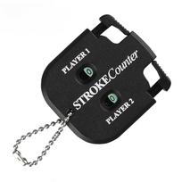 Hand Press Golf Stroke Counter - 5.5×4.9cm Mini Scorer with Keychain Clip, No Battery Training Tool for Practice/Putting