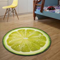Round 3D Fruit Print Carpet for Living Room, Parlor, and Cozy Home Spaces Decor 60cm