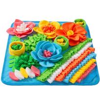 Fleece Snuffle Mat for Dog Promotes Healthy Foraging Instincts and Interaction Fun Entertainment Dog Sniffing Mat mėlyna