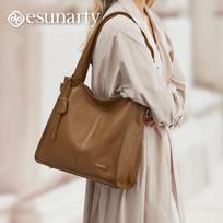 ESUNARTY Women's Large Leather Tote Bag