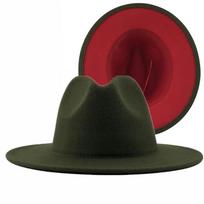 2025 Wool Felt Fedora Hat Wide Brim Jazz Party Hat for Women Men Autumn Winter Fashion M 56-58cm