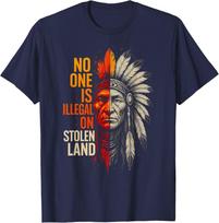 No One Is Illegal On Stolen Land Vintage  TShirt Unisex T-Shirt L