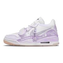 Jordan Legacy 312 Dusty Purple Star Dream Cushioning Coverage Height Increasing Low top Vintage Basketball Shoes Unisex HF3182-100(Team365-) 36.5