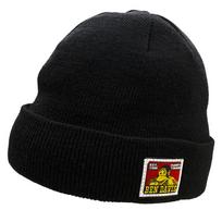 Ben Davis Authentic Beanie Knit Cap BEANIE 295 Authentic Beanie Knit Hat Logo Hat Unisex / Fold-over / Men's Women's (BLACK) (Used) [Used] juoda