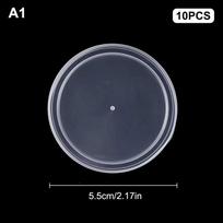 [CL]10Pcs PE Tight Seal Lids Reusable Leak Proof Various Sizes Replacement Lids Universal For Canned Goods Or Pet Dog Cat Food