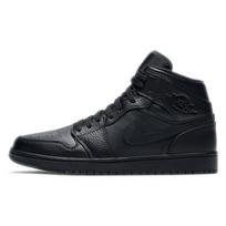 Air Jordan 1 Mid 'Triple Black' 2020 Men's 554724-091 EU 44