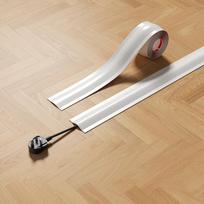 PVC Cord Covers for Wires on Floor Soft Floor Cable Cover Cord Hider Floor Cable Management Cable Protector (as the picture,4.2-100cm)