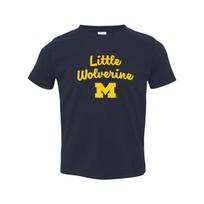 Michigan Wolverines Mažojo Wolverine universiteto komandos vaikiški marškinėliai - Tamsiai mėlyni XL