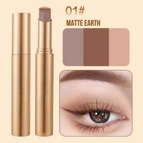 Multi Shade Eyeshadow Stick 35g Shimmer Gradient Cream Eye Shadow Stick with Fine Powder Texture Long Lasting and Easy Application for Eye Makeup One Size