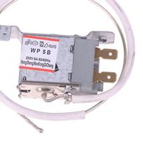 Wp5B 2 kontaktų šaldytuvo šaldymo termostatas AC 250V 6A 50/60Hz Šaldytuvo priedai 50cm metalinis laidas gray