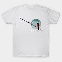 Leonard Cohen  Bird on the Wire I Have Tried In My Way To Be Unisex T-Shirt M