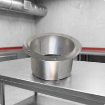 Stainless Steel Flange Connector Bolt Holes Ventilation Cylindrical Body 102MM 304 102MM 304 Ss