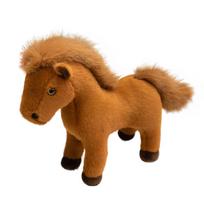 Simulation white pony doll plush toy foal zodiac horse doll children soothing doll 22cm（0.1kg） šviesiai ruda spalva