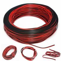 2 kontaktų 10M automobilių motociklų elektros laido kabelis raudonas/juodas LED lemputės jungtis