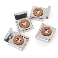 4Pcs/Set Easy Install Square Bathroom Durable Mirror Clips Adjustable Bedroom