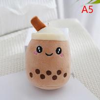 11 cm burbulinės arbatos puodelio pliušinis žaislas raktų pakabukas kawaii veiksmo figūrėlės animacinė lėlė raktų pakabukas krepšys automobilio pakabukas iškamša žaislas pakabinamas pakabukas as the picture