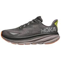 HOKA ONE ONE Clifton 9 Abrasion Resistant Running Shoes Men's Gray Sneakers 1141470F-ALTG 40.5