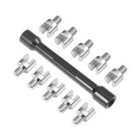 Professional Motorcycle Spoke Wrench Small  Designs Heavy Duty Motorcycle Spoke Spanner for Most Bike Maintenance Needs 1 gray