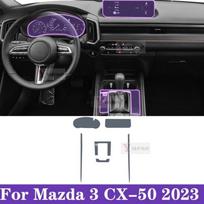 For Mazda CX-50 -2024 Car Interior Center Console Transparent TPU Protective Film Anti-scratch Sticker Left Hand Drive