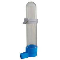 Pet Bird Plastic Auto Feeder Parrot Cockatiel Feeding Water Drinker Cup Bowl Dispenser mėlyna