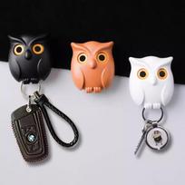 Magnetic Key Hook Fridge Magnet Hole-Free Wall-Mounted Key Ring One Size