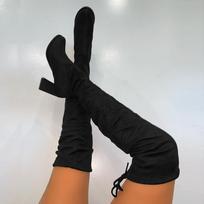 Boots Over The Knee For Women Size 12 Mid-Calf Knee-High Boots Winter Long Warm Shoes Retro Knee High Boots Women Wide Calf 42 juoda