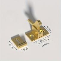 Bird Shaped Buckle Door Window Hooks Gate Brass Copper Spring Latch Lock Cabinet Elbow Buckle Low Noise Home Hardware Bronze