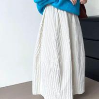 Retro Quilted French-Inspired Midi Skirt: Slim-Fit, Versatile Women’s Fashion 2025 One Size (Recommended for 80-140 pounds)