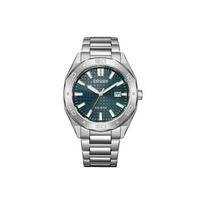 Citizen Eco Drive Šviesos Varomas Kvarcinis Mechanizmas Nerūdijančio Plieno Apyrankė Laikrodis 41mm Unisex Žalias Ciferblatas BM7630-80X BM7630-80X gray