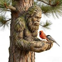 New Bigfoot Bird Feeder Resin Ornament for Garden Decor