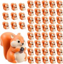5/10Pcs Mini Squirrel Figurines Mini Resin Animal Miniature Figurines For Diy Fairy Garden Glass Container Potted Plant Decor (As shown-3560)-