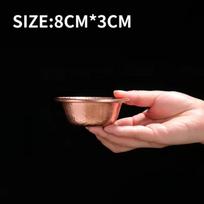 Copper Offering Bowl Handmade Hammer Pattern Holy Water Bowl Home Decorative Bowl Nepalese Pure Copper Water Water Supply Bowl