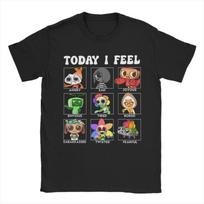 Retro Dandys Toons Vaikų Pasaulio Veikėjai Šiandien Jaučiuosi Skydeliai Marškinėliai Vyriški Apvaliu Kaklu Trumpomis Rankovėmis Drabužiai Medvilniniai Vasariniai Viršutiniai Drabužiai S juoda