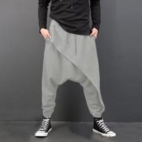 Casual Pants for Men In Spring Loose Harem Pants for Men In Crotch and Slim Feet S